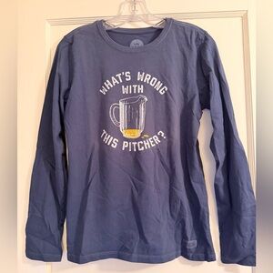 Life Is Good Navy Long Sleeve Tee